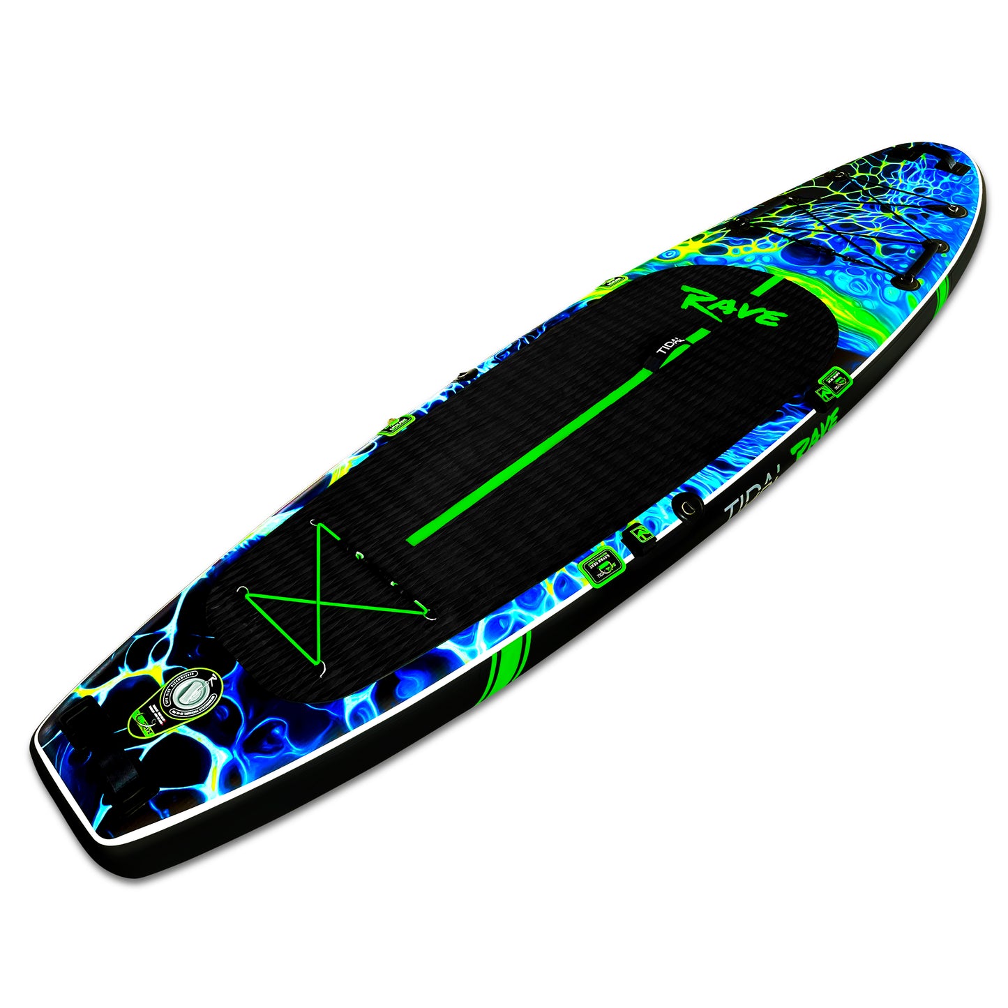 Tidal Rave Paddleboard 10'6" - Inflatable SUP Acrylic - Plazma Design