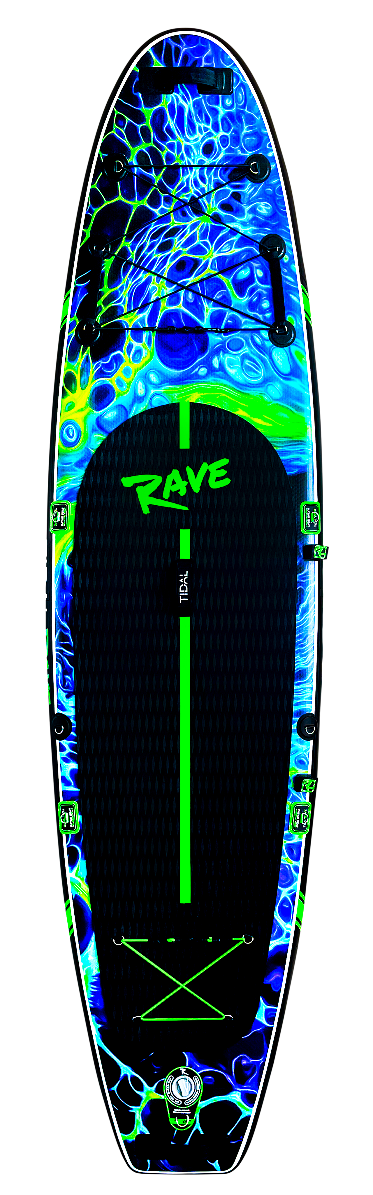 Tidal Rave Paddleboard 10'6" - Inflatable SUP Acrylic - Plazma Design