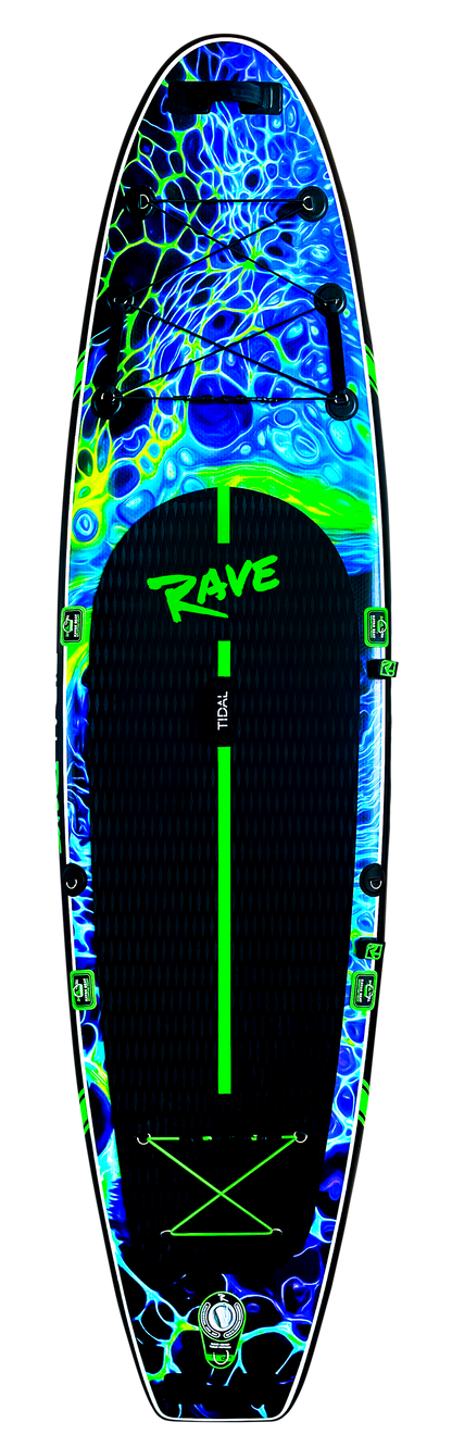 Tidal Rave Paddleboard 10'6" - Inflatable SUP Acrylic - Plazma Design