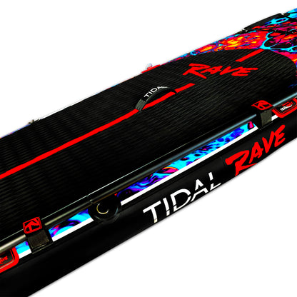 Tidal Rave Paddleboard 10'6" - Inflatable SUP Acrylic - Scorch Design