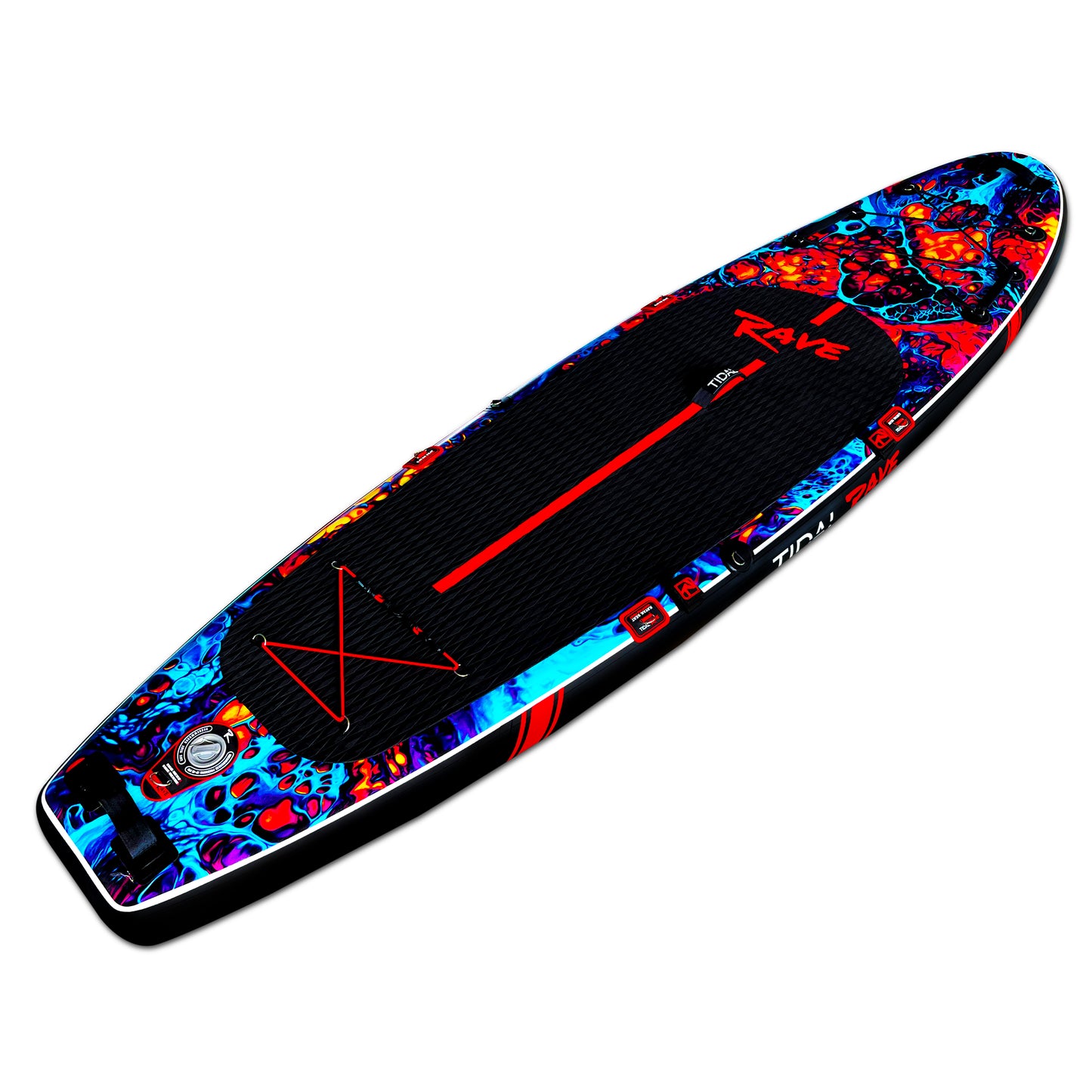 Tidal Rave Paddleboard 10'6" - Inflatable SUP Acrylic - Scorch Design